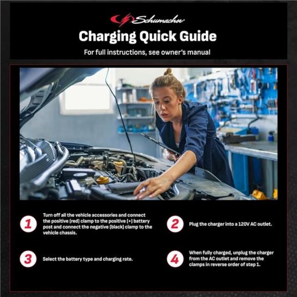 SC1359 6/12V Fully Automatic Battery Charger and 15A Maintainer - Picture 5 of 7